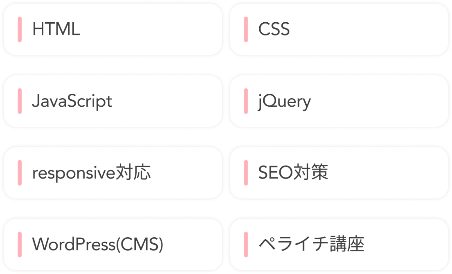 コーディングスキル一覧